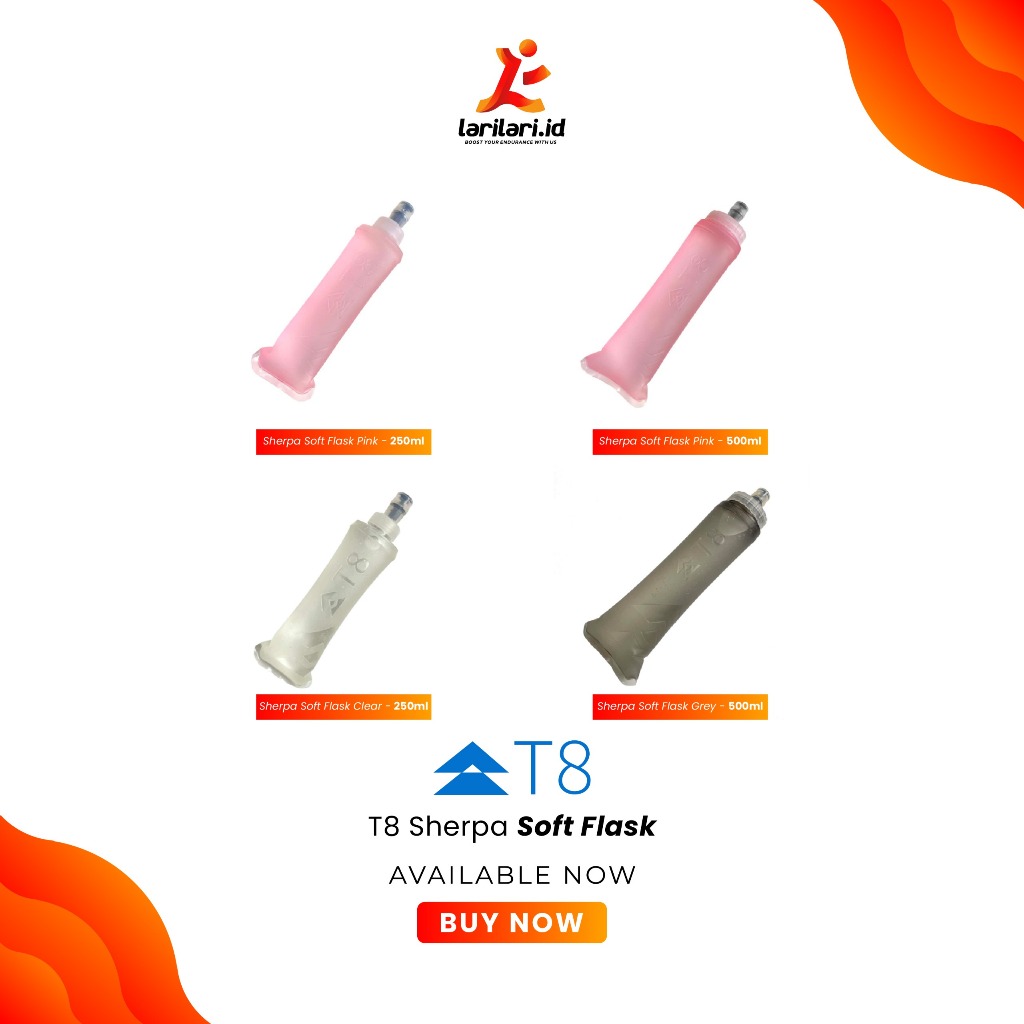 T8 - Sherpa Soft Flask Botol minum lipat olahraga
