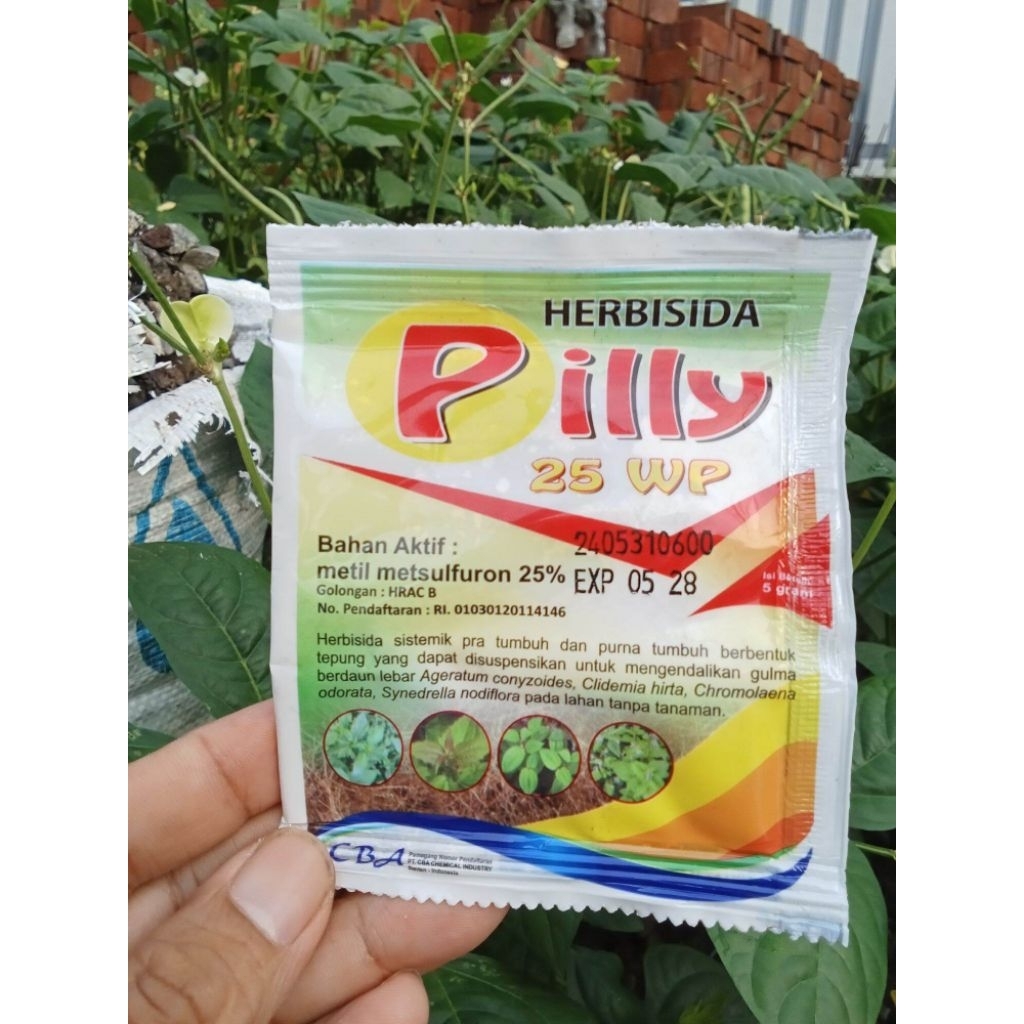hebisida pilly 25wp 5Gr pembasmi rumput dan pohon kecil kecil halaman