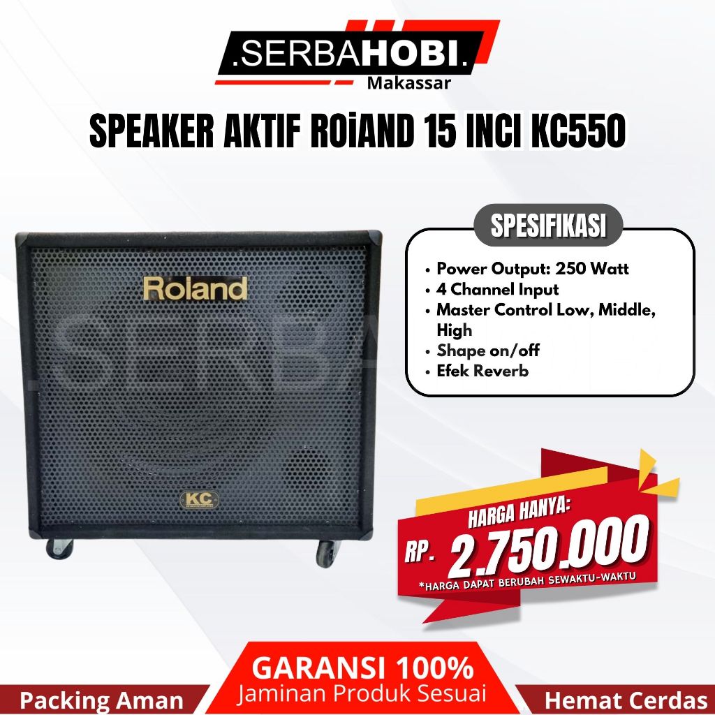 SPEAKER AKTIF ROiAND UKURAN 15 INCI KC-550/KC550