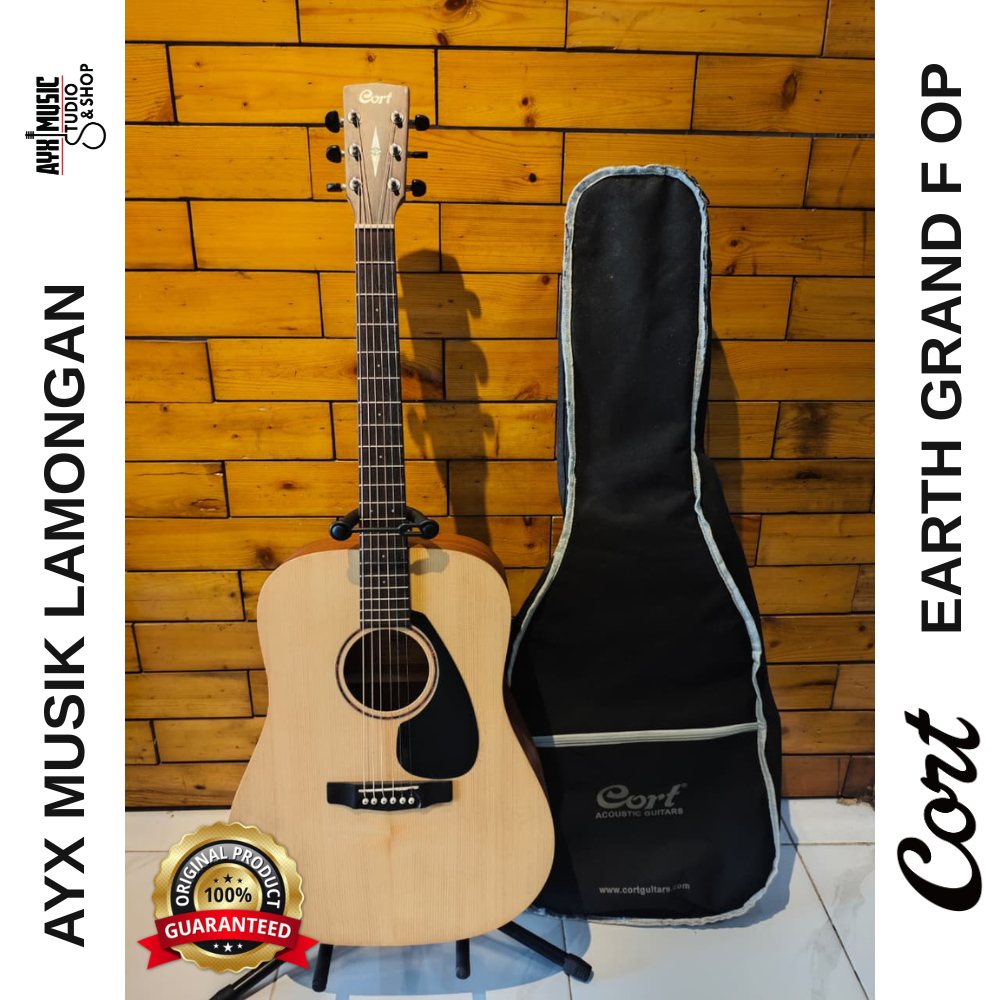 Cort Earth Grand F OP | Original | Include Tas | Gitar Cort