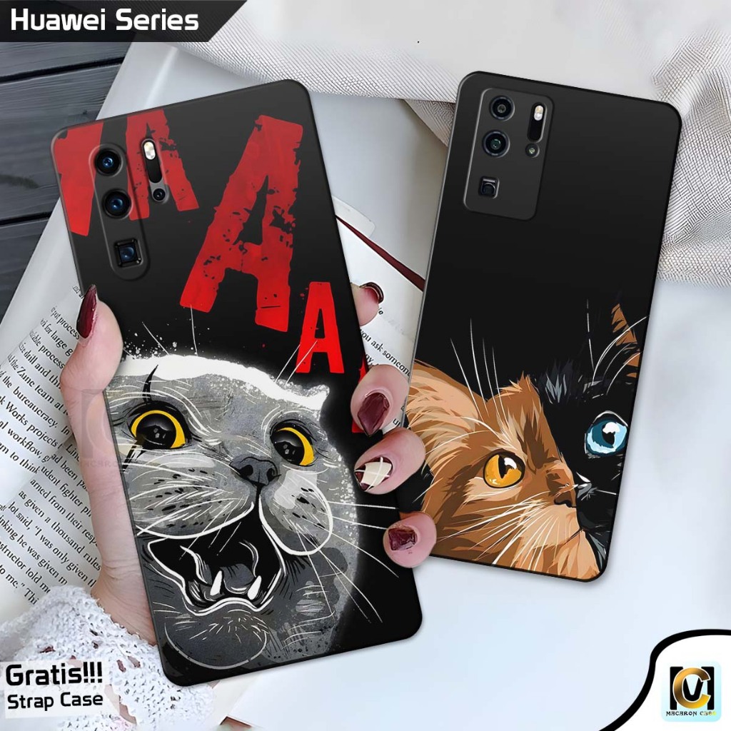 Case Hp Huawei P30 | P30 Pro | P30 Lite | P40 | P40 Pro Terbaru Motif Kucing - Casing Huawei P30 & P