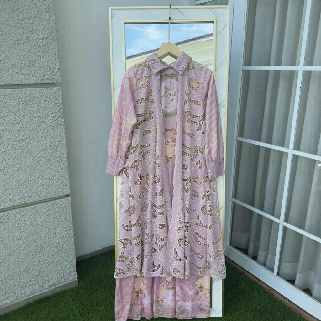 Dress Winda SET HIJAB by pesona omg