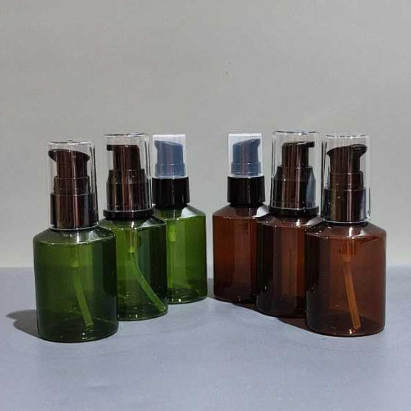 Botol pump plastik Botol Skincare 50ml Pump Spray Botol Skincare lotol hand lotion aromatheraphy Han