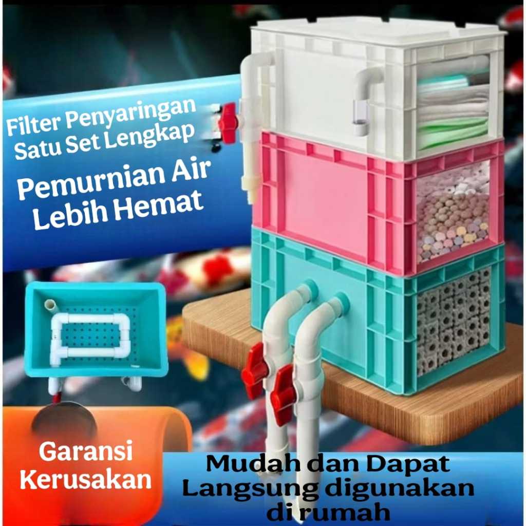 Filter kolam ikan / Trickle box filter kolam ikan cantikk