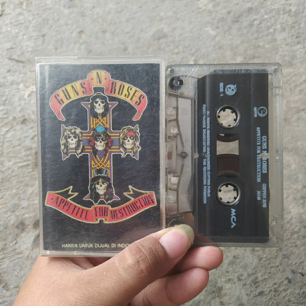 Kaset Pita Guns N' Roses - Appetite For Destruction
