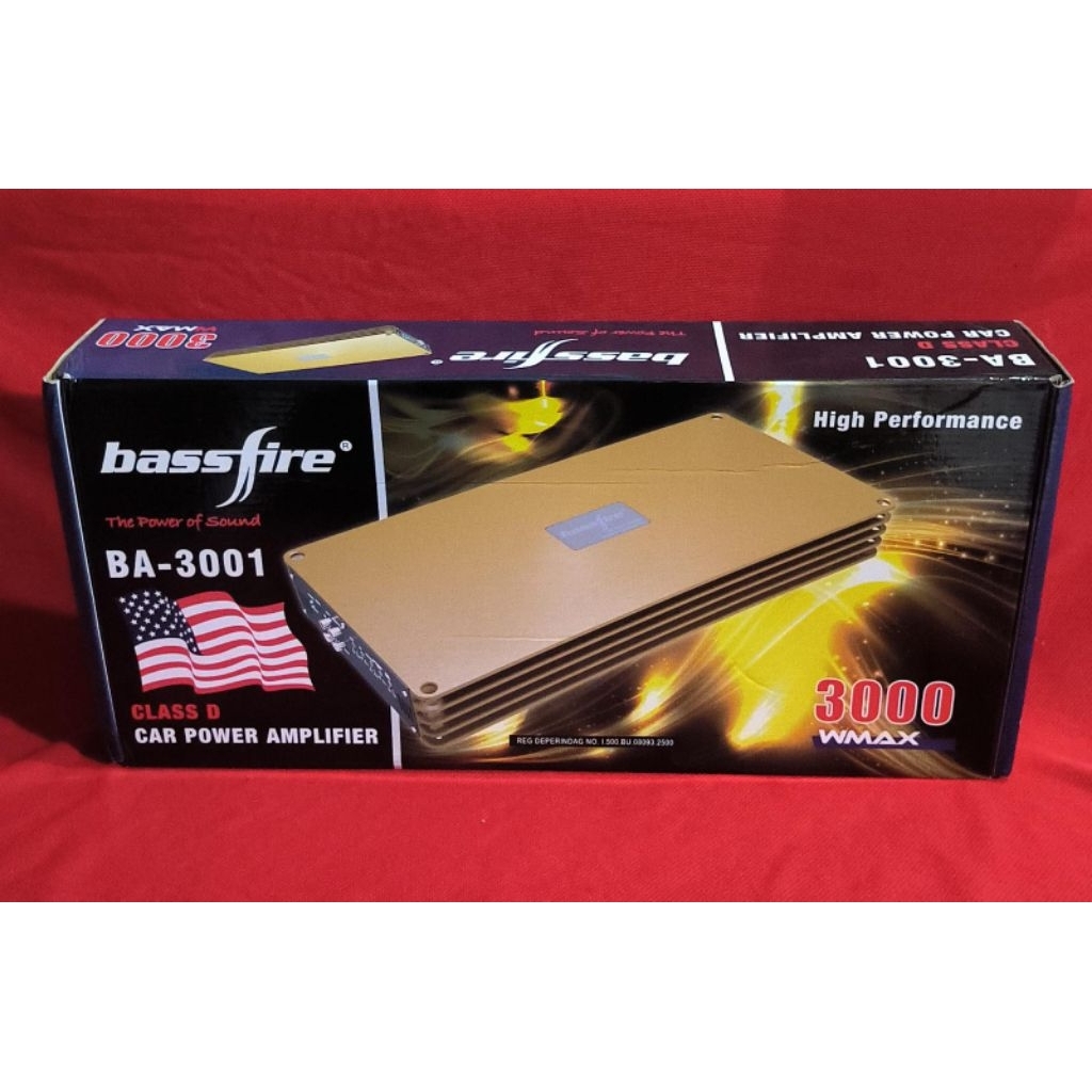 Power amplifier monoblock Bassfire BA-3001 CLASS Di high performance 3000Vmax