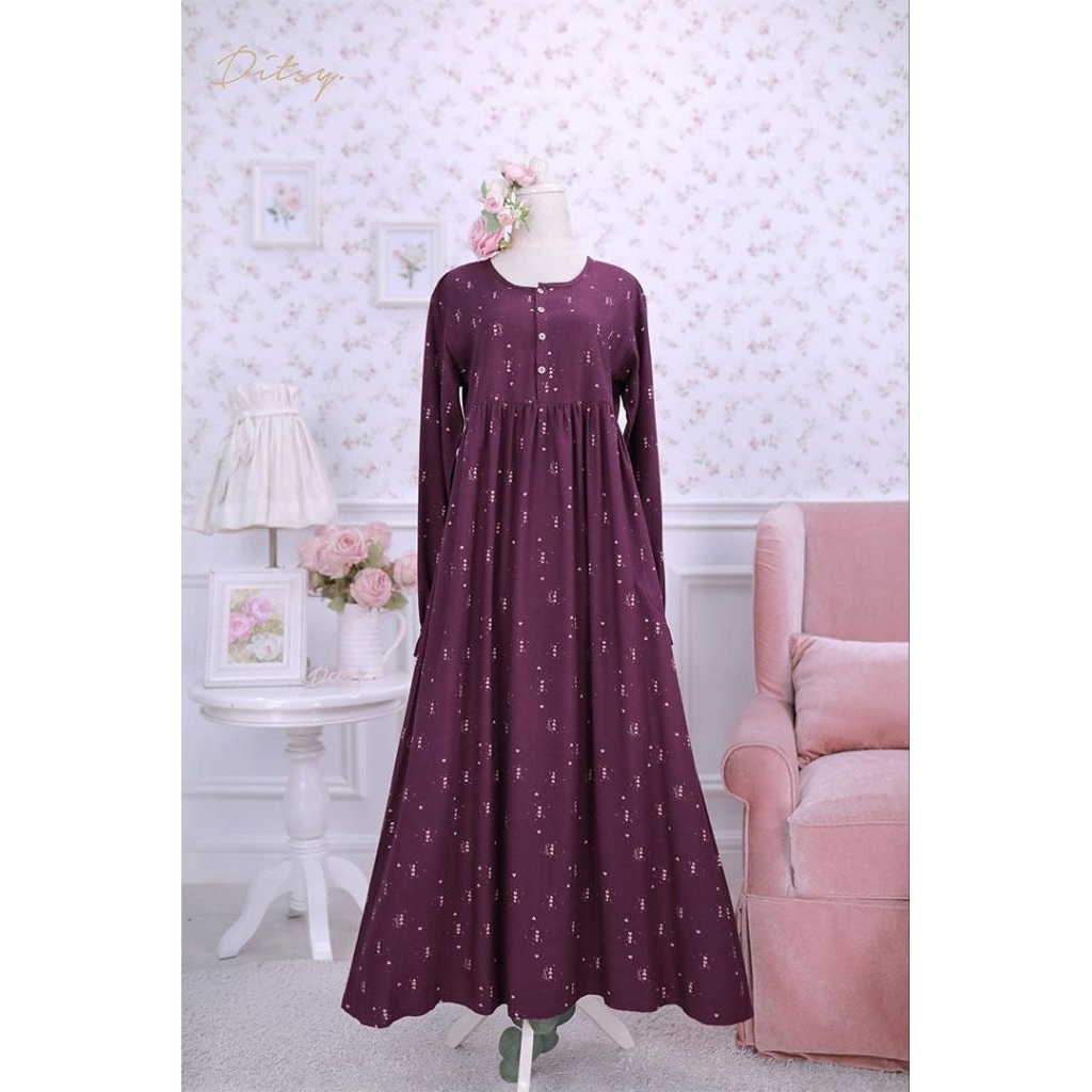 DITSY NOVEMBER 2025 VERITY WINE S XL NIGHTGOWN