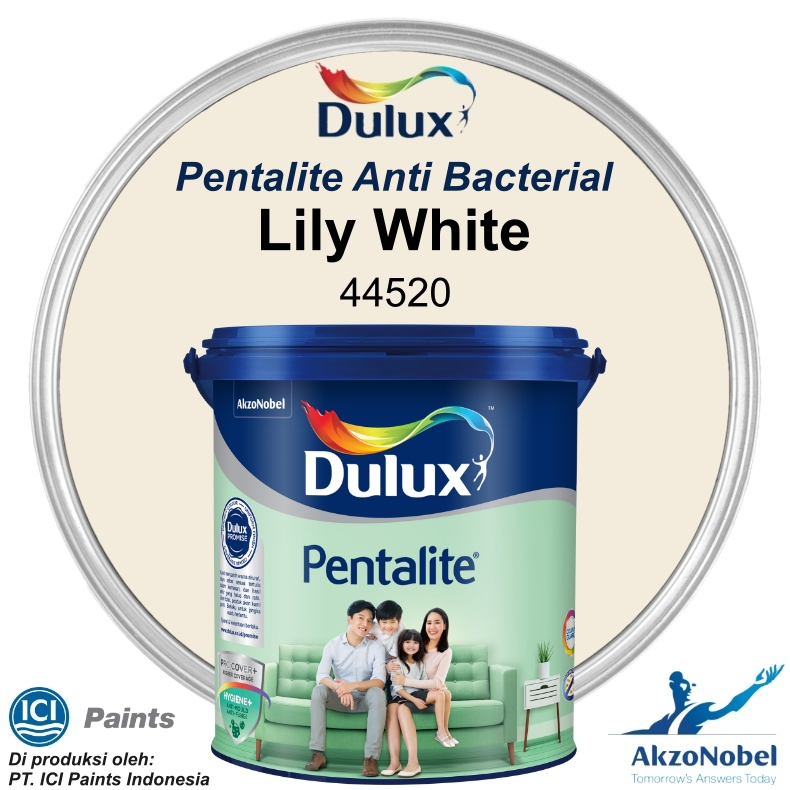 DULUX PENTALITE AntiBac Lily White 44520T (2.5 Liter)