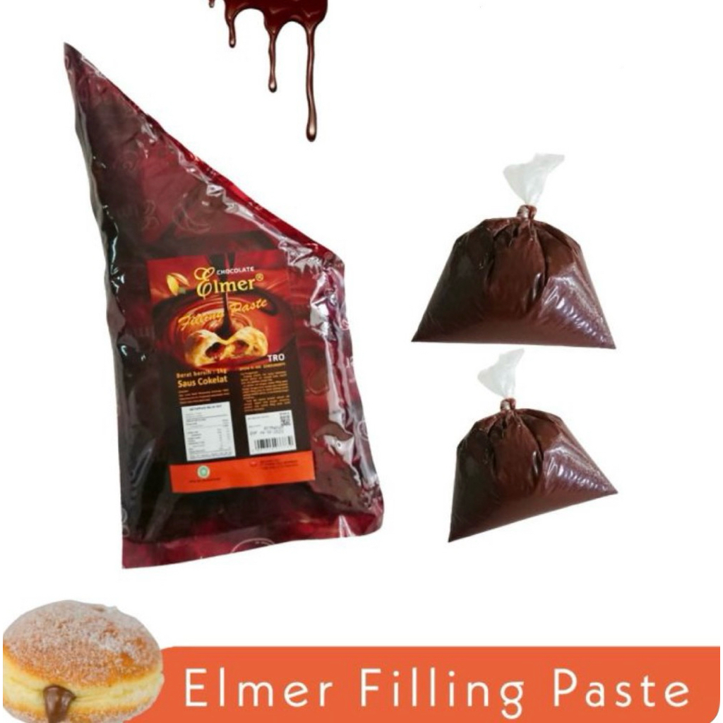 ELMER CHOCOLATE FILLING PASTE 1kg Kemasan Repack | Coklat Elmer