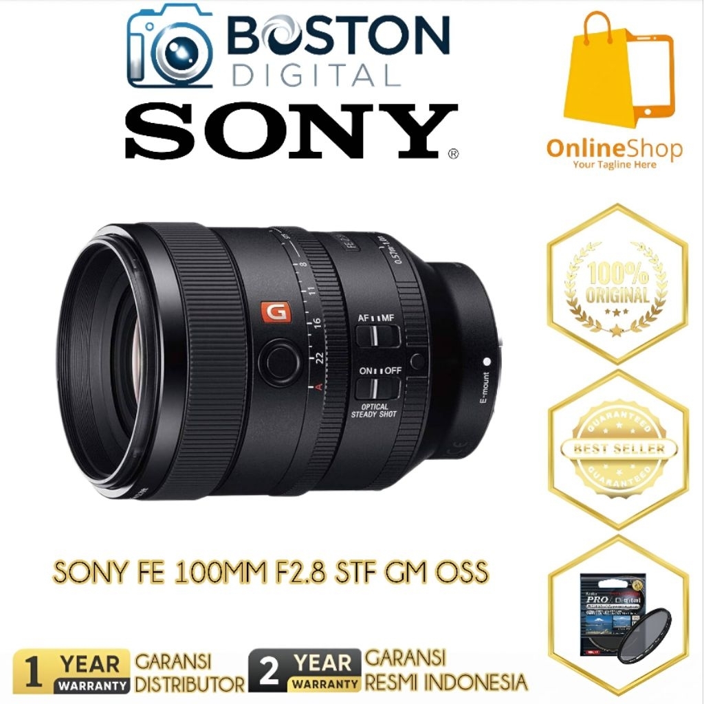 LENSA SONY FE 100MM F2.8 STF GM OSS / SONY FE 100MM F2.8 STF GM OSS
