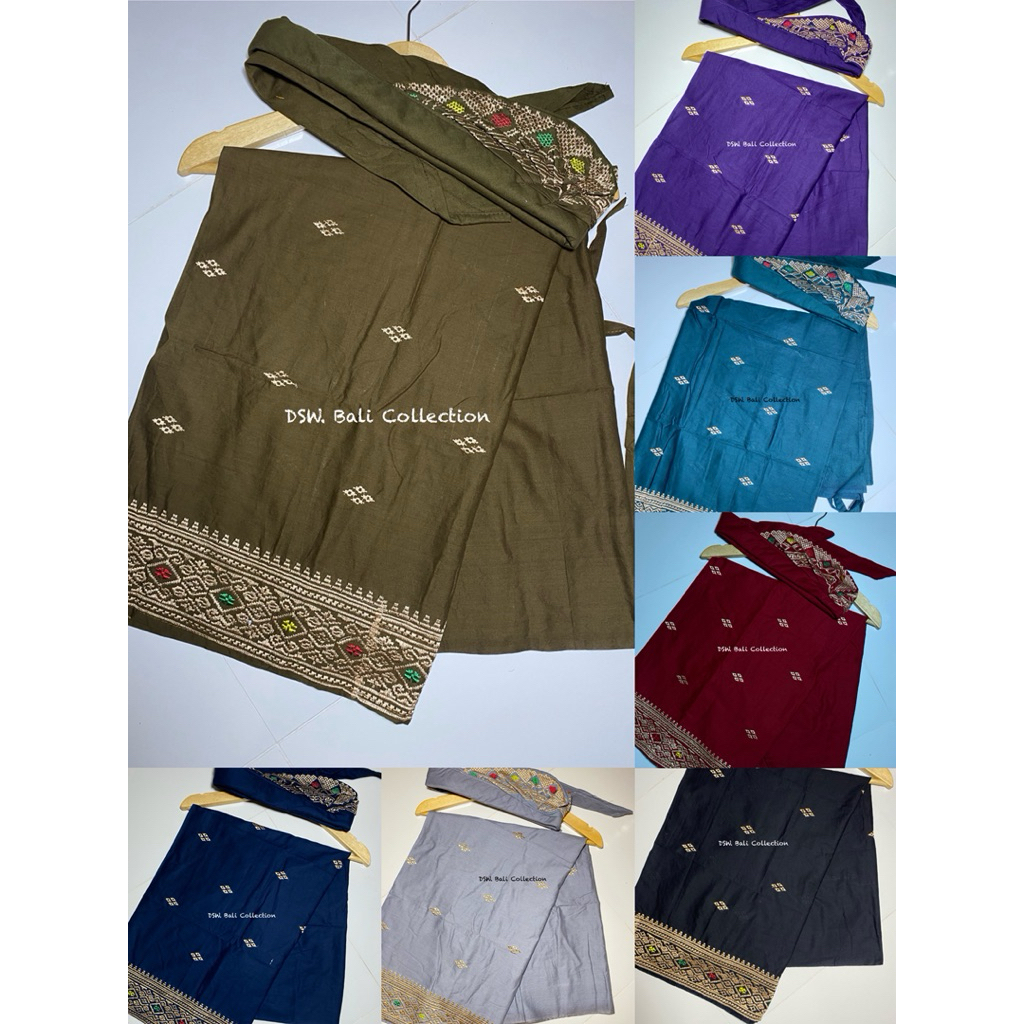 Saput Cowok set Udeng Bordiran Premium | Saput Bordiran Pria | Saput Premium