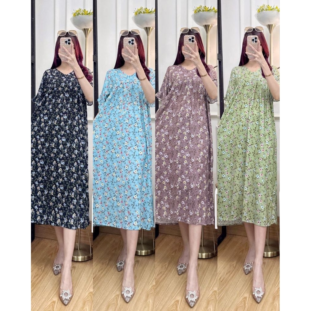 DRESS TIARA RAYON PREMIUM DASTER BUSUI DASTER KIMONO PREMIUM RAYON ARMOR ORI DASTER KIMONO JUMBO DAS