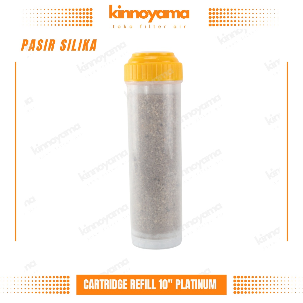 Cartridge Filter Air 10" PASIR SILIKA PLATINUM KINNOYAMA/Sparepart Filter Air 10" Pasir Silika