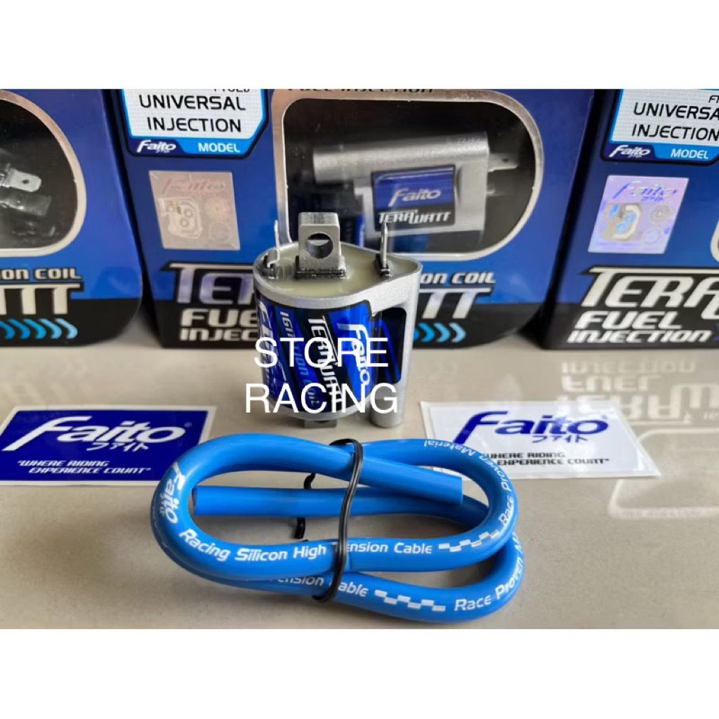 Koil Racing FAITO Universal Coil FAITO untuk motor Karbu Karburator motor injeksi Koil Faito TERAWAT