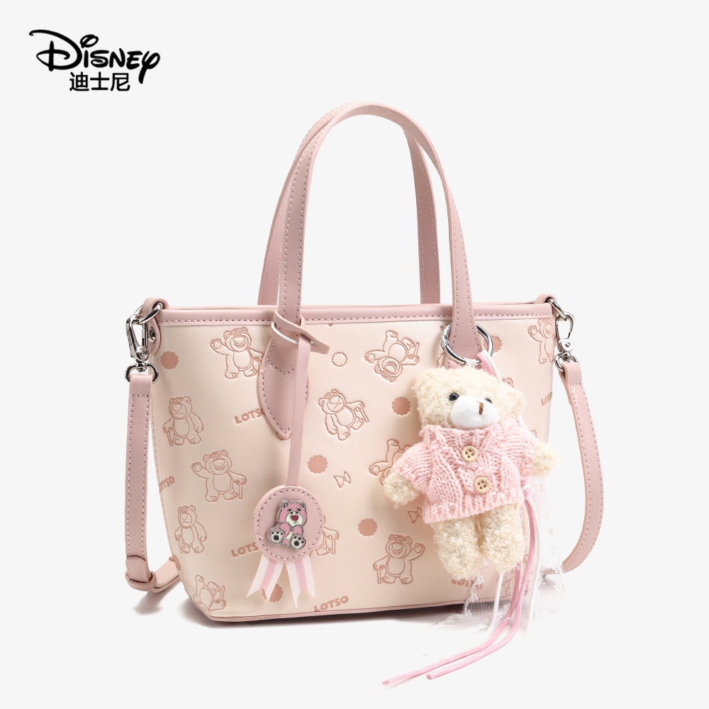 Mini Tote Bag LOTSO Pink + Boneka Beruang Aesthetic