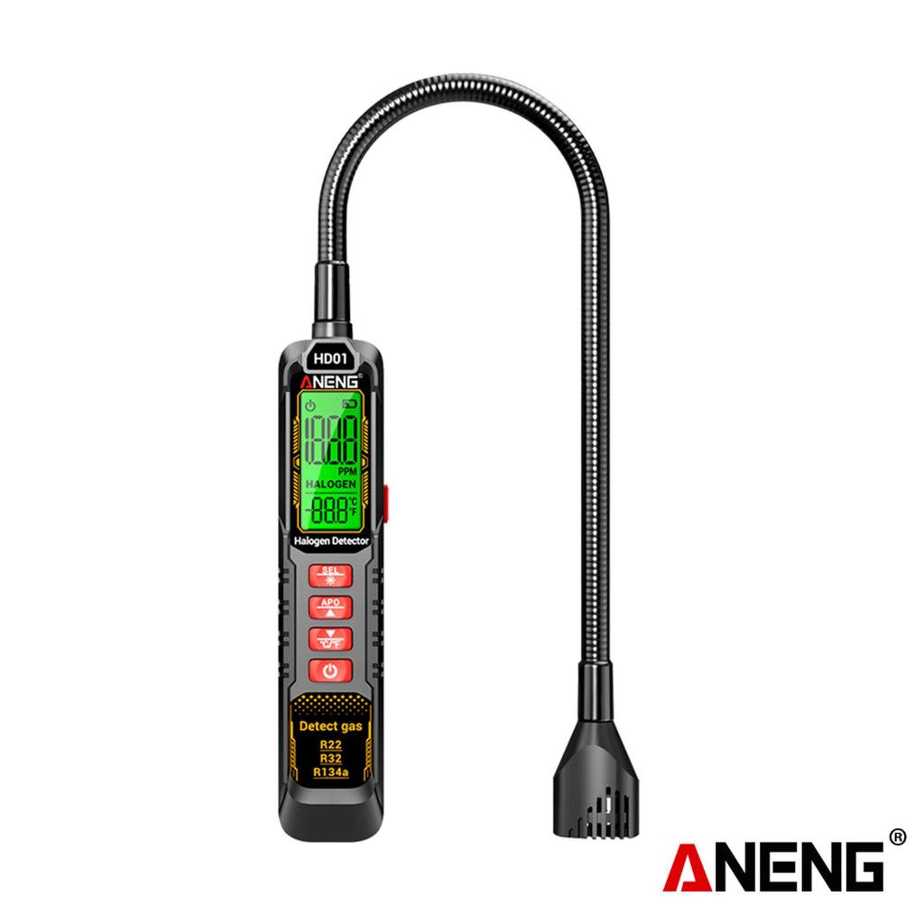 Aneng HD01 Detektor Kebocoran Freon Penguji Gas Otomotif Monitor AC R22 R32 R134a Alat Pengukur Gas