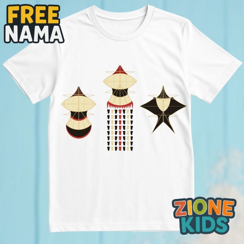 Baju Anak Kaos Anak Layangan Janggan Bali Terbaru Free Nama
