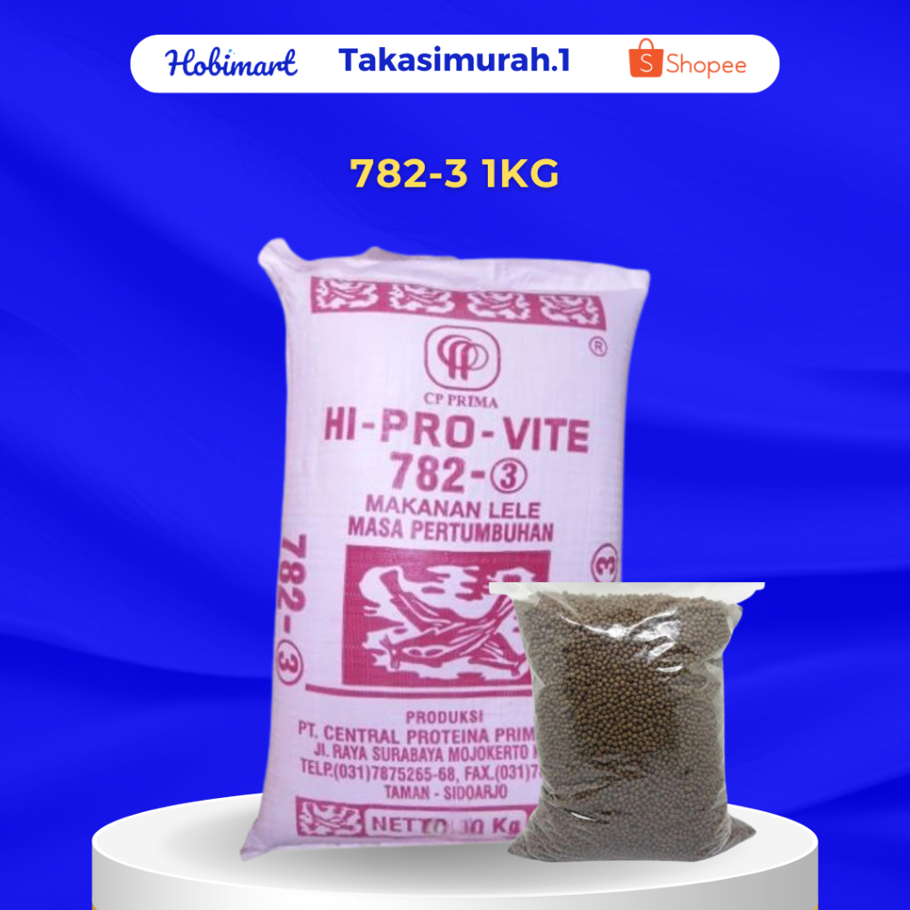 782-3 1 KG - Pakan Pelet Ikan  Hi Pro Vite