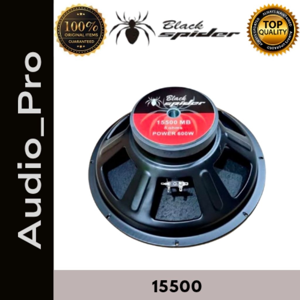 Speaker Component Black Spider 15500MB / Speaker Komponen 15inch 15500 MB Black Spider