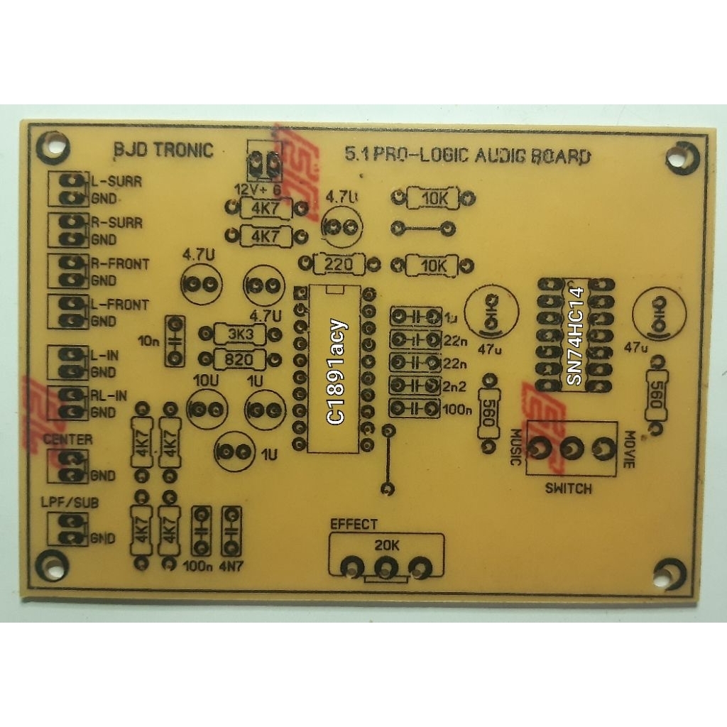 PCB 5.1ch dolby surround