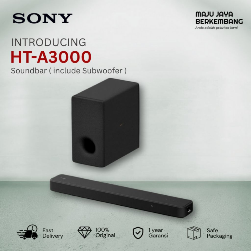SONY SOUNDBAR HT A3000 / HT-A3000 ATMOS