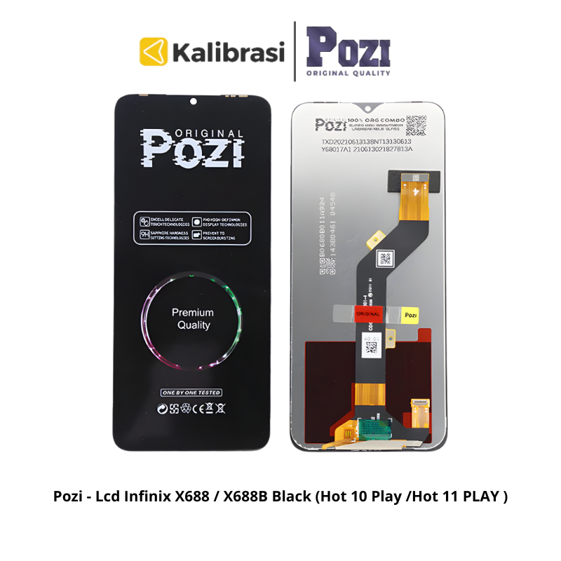 Pozi - Lcd Infinix X688 / X688B Black (Hot 10 Play /Hot 11 PLAY )