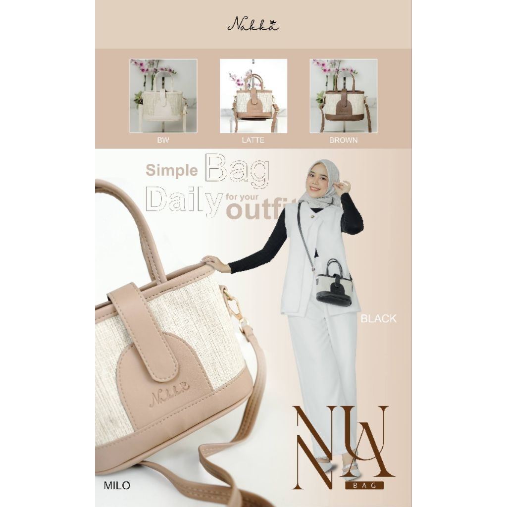 tas selempang wanita / tas cantik nunna bag by Nakka original produk