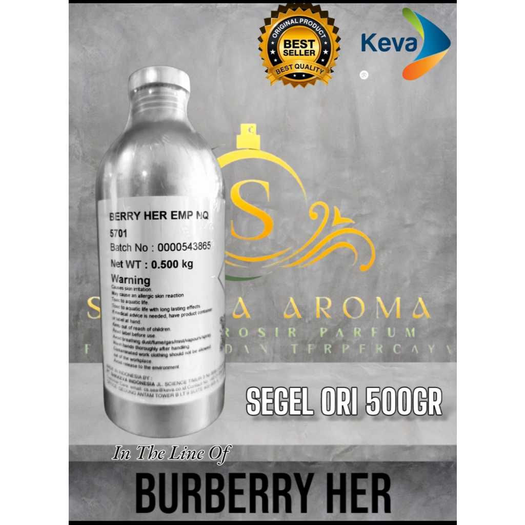 BERRY HER ~Blueberry Her~ BY KEVA BIBIT PARFUM KEMASAN SEGEL KALENG 500GRAM ( ORIGINAL )