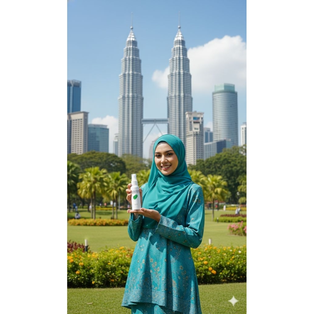 GROSIR!! 100ml deodorant tawas spray/tawas cair non alkohol penghilang bau ketiak dan ketiak hitam