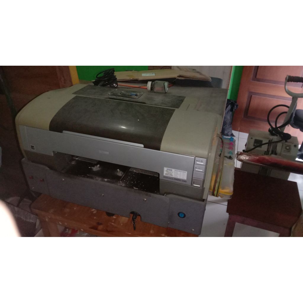 Mesin sablon kaos baju DTG ukuran A3 kondisi head rusak