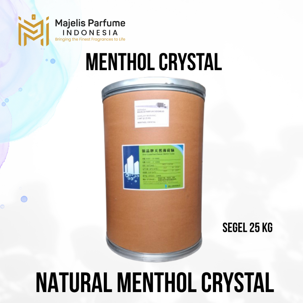 MENTHOL CRYSTAL By NATURAL MENTHOL CRYSTAL Segel 25Kg