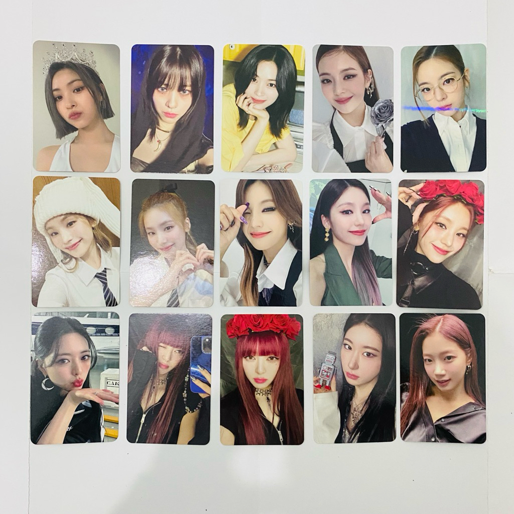 PC ITZY LE SSERAFIM PHOTOCARD OFFICIAL RYUJIN LIA YEJI YUNA CHAERYEONG KAZUHA SAKURA CHAEWON YUNJIN 