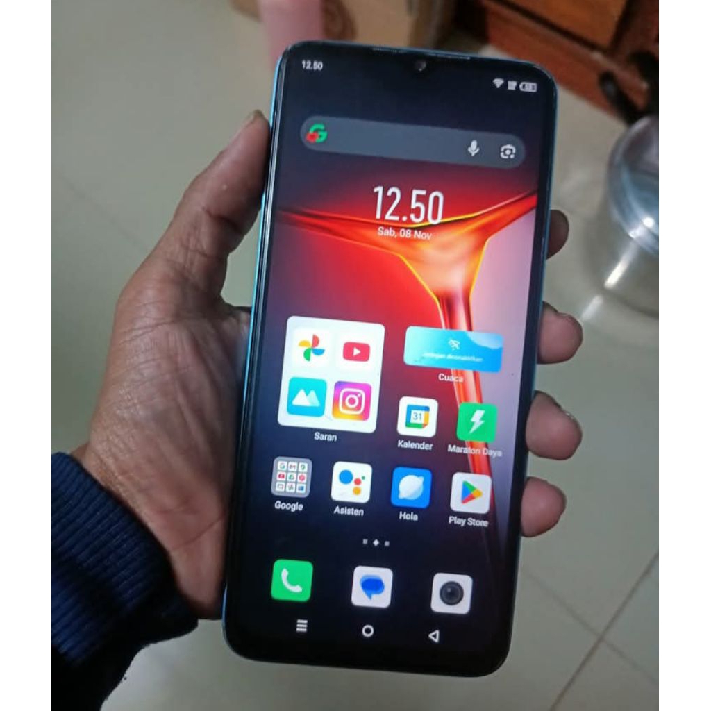 LCD Ori Asli Copotan Infinix Hot 30i X669/X669c/X669d Fullset Frame