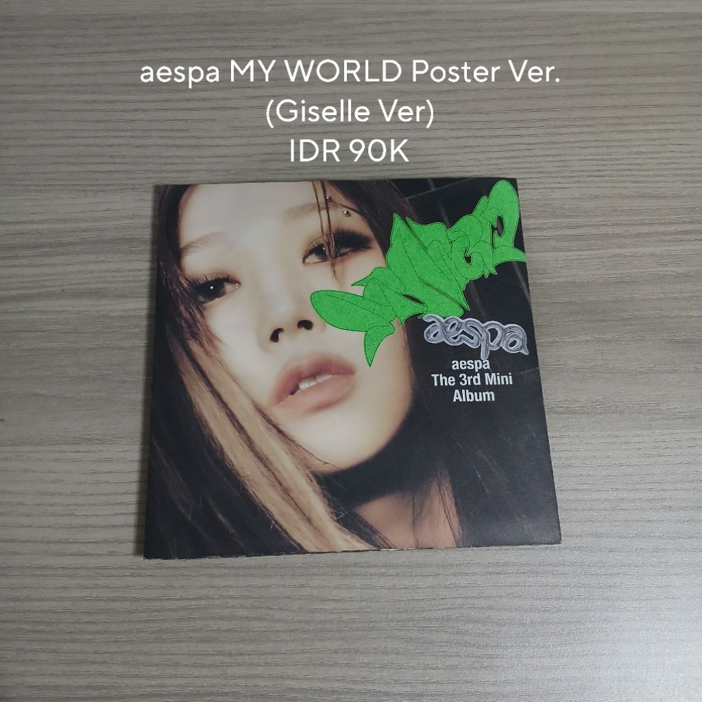 Unsealed Album aespa MY WORLD Poster Giselle Ver.