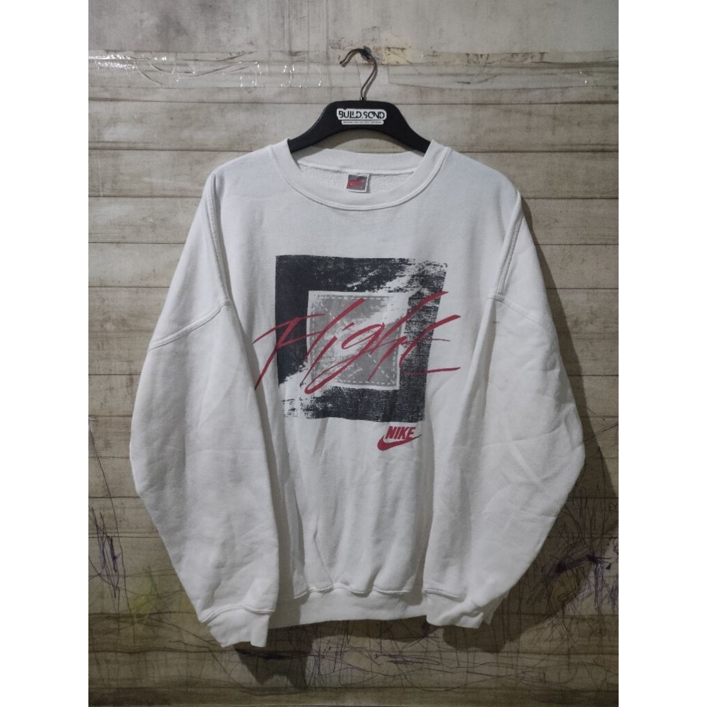 Nike Flight Vintage 90s White Classic Crewneck Size XL