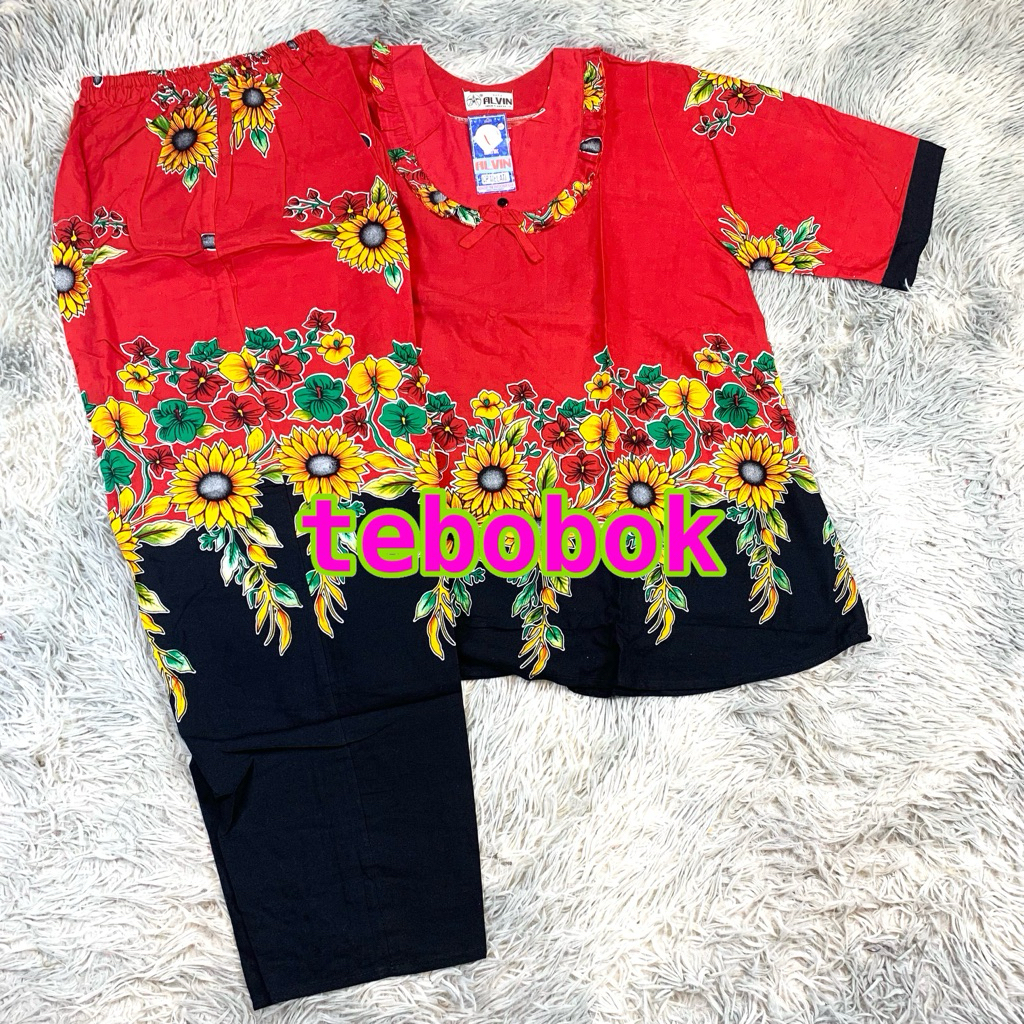 Batik Alvin Rayon Dewasa- Stelan Alvin CP Dewasa Lengan 3/4 | Stelan Batik Alvin Dewasa