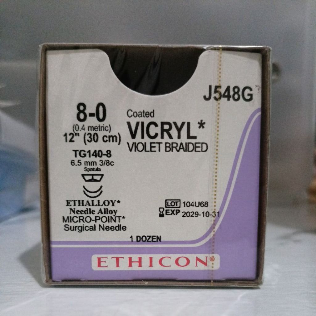 Vicryl 8/0 Violet braided Ethicon