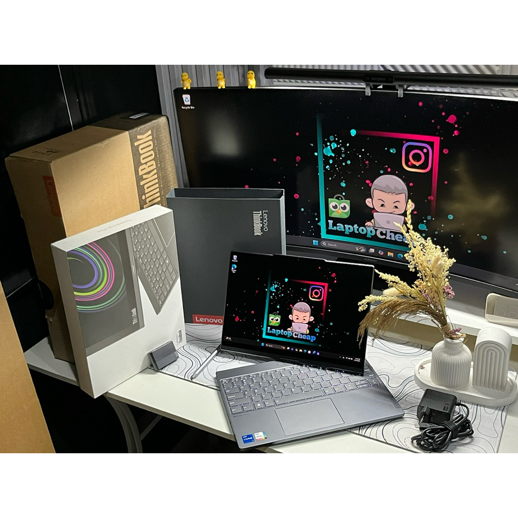 Lenovo Twist Thinkbook Plus G4 IRU i7 1335U Dual Screen OLED 3K Touchscreen Likenew