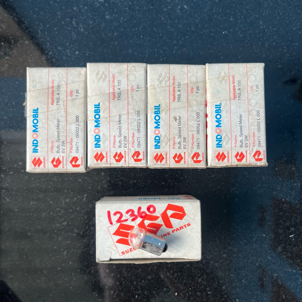 bohlam lampu speedometer Suzuki A100 trs ts100 rc80 rc100 original Nos