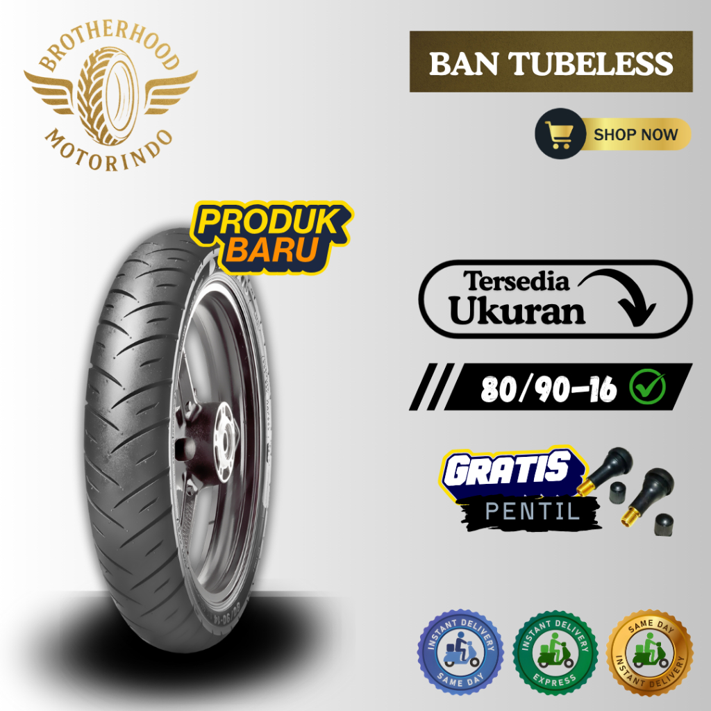 BAN MAXXIS M6211 / M6212 RING 16 TUBELESS 80/90-16 / BAN TUBLES / BAN MOTOR RING 16 / BAN MAXXIS RIN