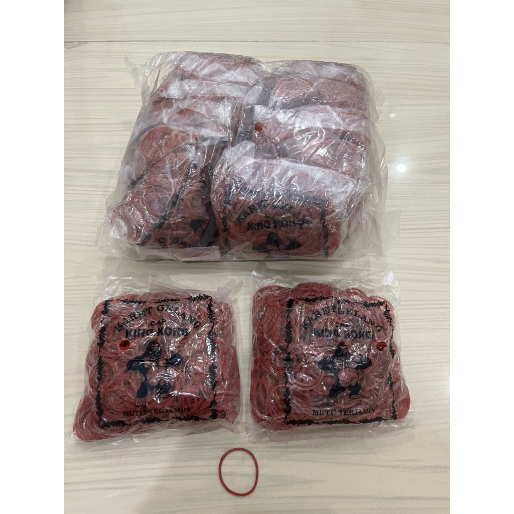 Karet gelang sedang kingkong warna merah