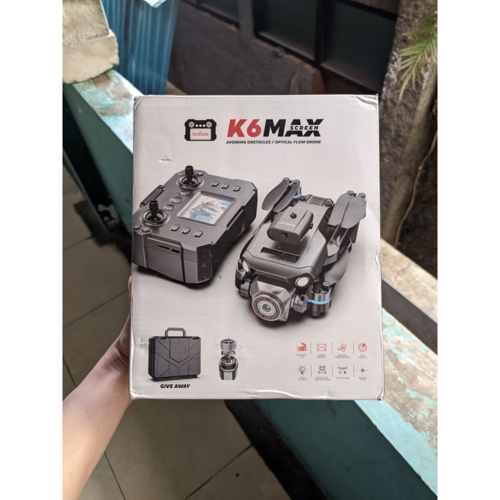 Drone RC LCD screen merk K6 max / drone remote control second / barang bekas