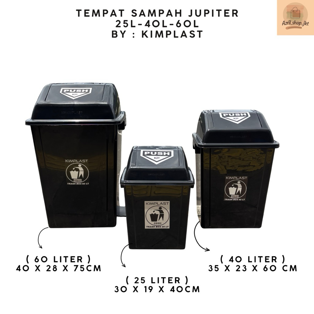 KIMPLAST - Tempat Sampah Jupiter Tempat Sampah Luar Rumah Tempat Sampah Tutup Tempat Sampah Dapur Te