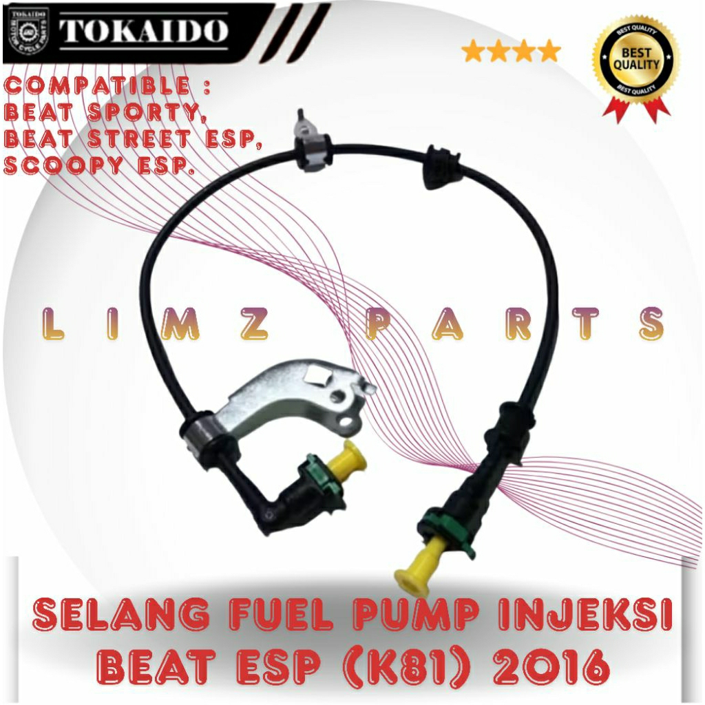 SELANG BENSIN INJEKSI FUEL PUMP INJEKTOR BEAT ESP (K81) 2016 TOKAIDO.COMPATIBLE:
BEAT SPORTY,
BEAT S