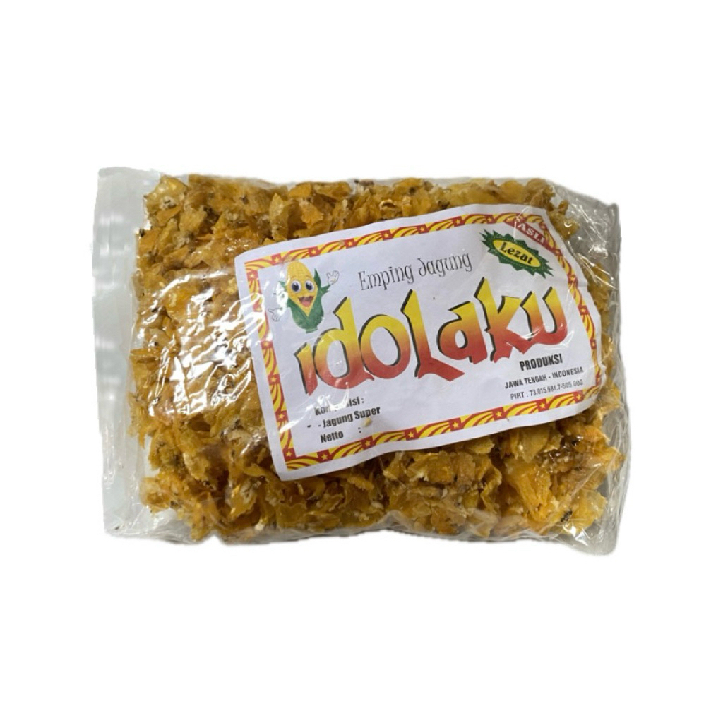 Emping Jagung Merk Idolaku 500 g