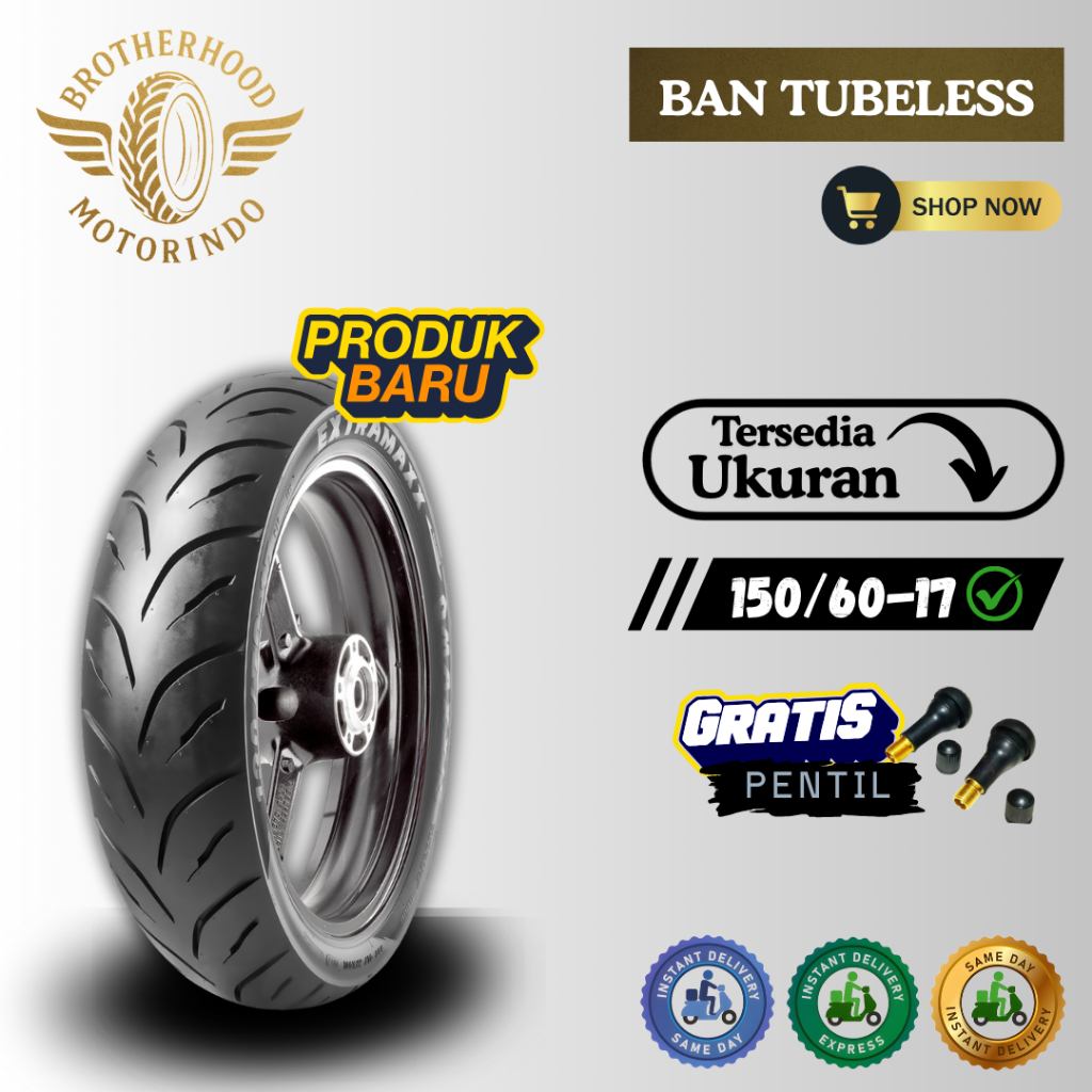 BAN MAXXIS EXTRAMAXX M6233 BAN TUBLES 150/60-17 / BAN MOTOR RING 17 / BAN MAXXIS RING 17 MOTOR BEBEK