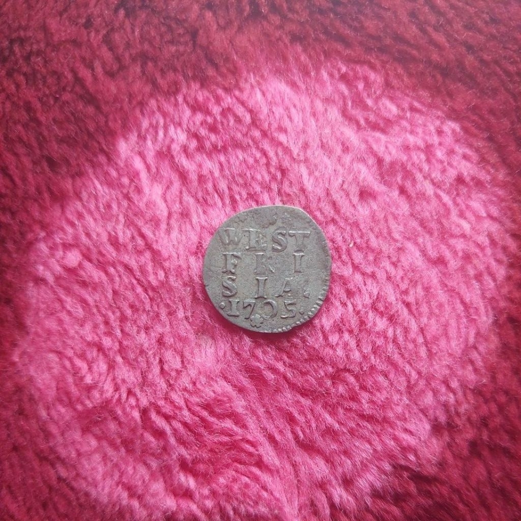 koin perak eror tahun 1705 nominal 2 stuiver