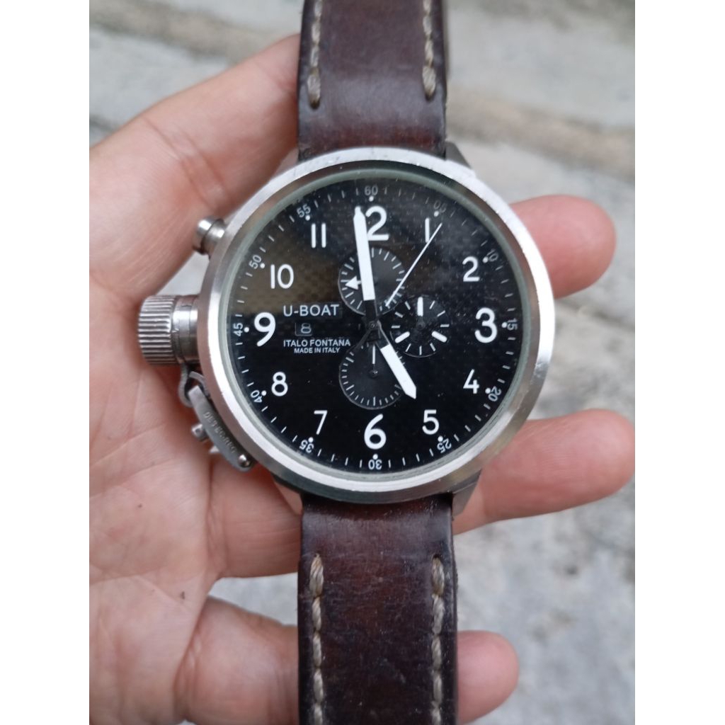 jam tangan u boat italo Fontana chronograph bukan ori second preloved