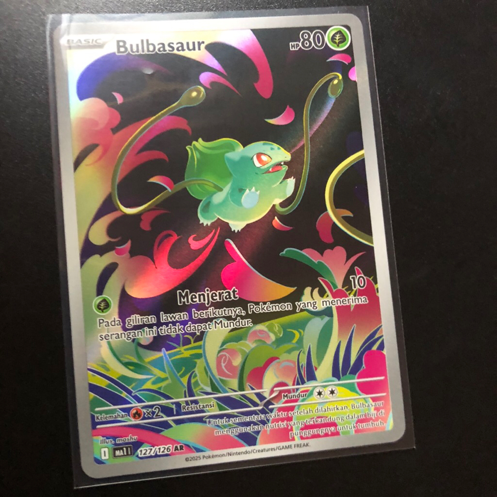 Bulbasaur AR 127/126 Pokemon TCG Indonesia