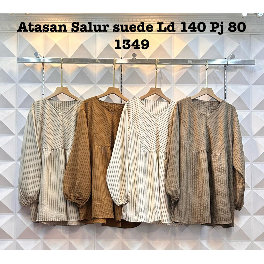 Atasan Salur Suede LD 140